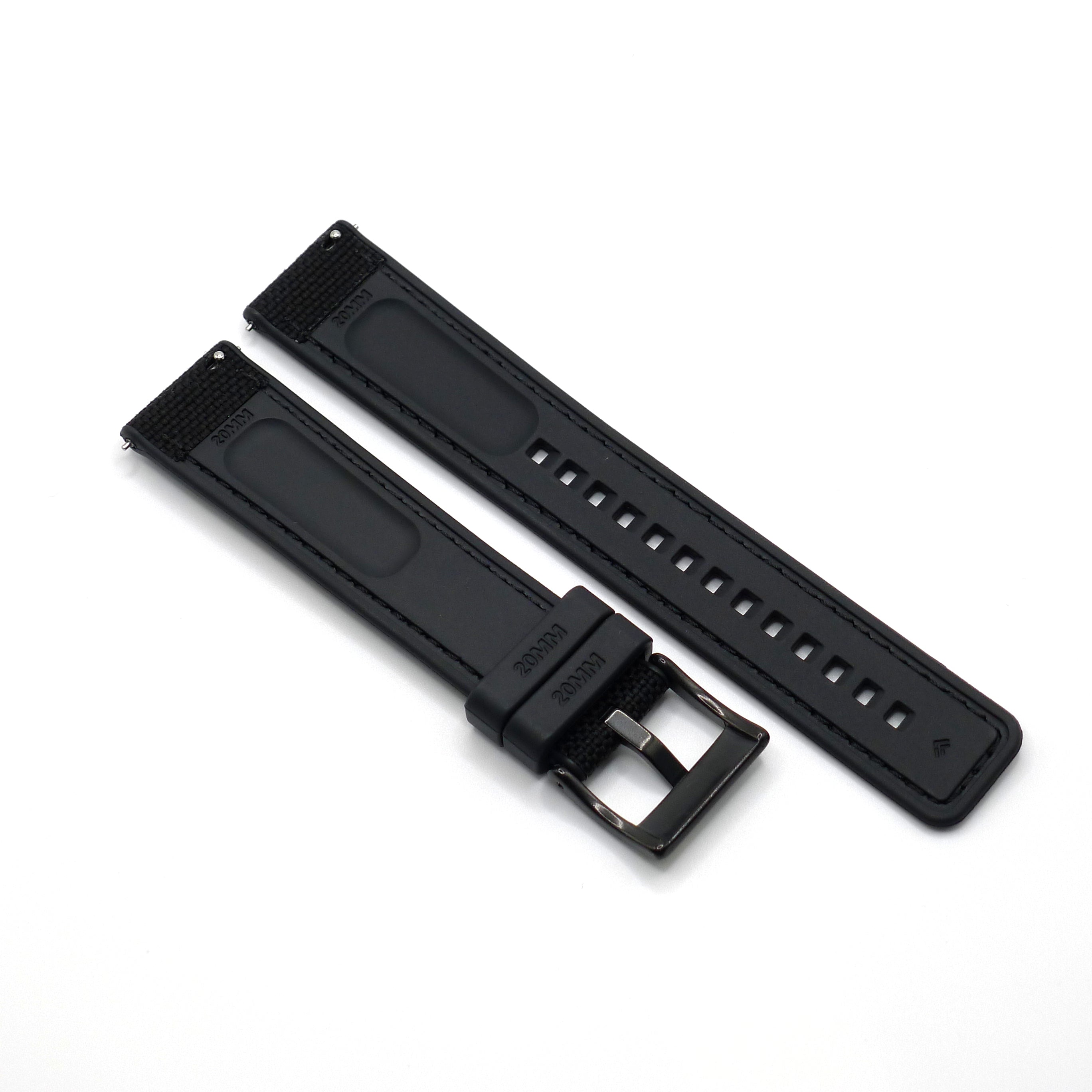 Premium Sailcloth / FKM Rubber Hybrid Watch Strap – Avour Watch 