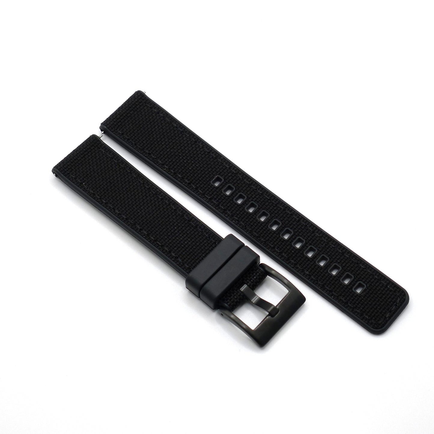 Premium Sailcloth / FKM Rubber Hybrid Watch Strap