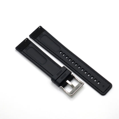 Premium Sailcloth / FKM Rubber Hybrid Watch Strap