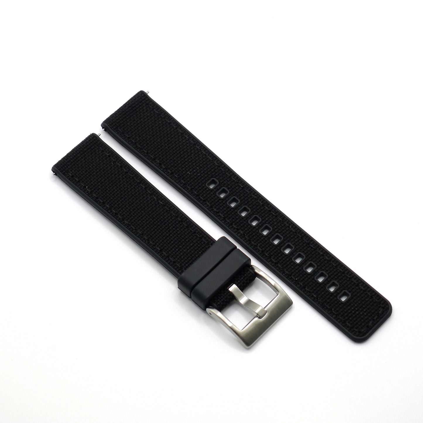 Premium Sailcloth / FKM Rubber Hybrid Watch Strap